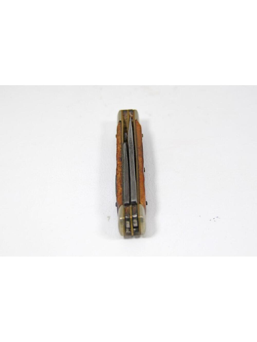 Sabre Pocket Folding Knife Japan 2 Blade Bone Handle 1950s Era - Picture 7 of 9